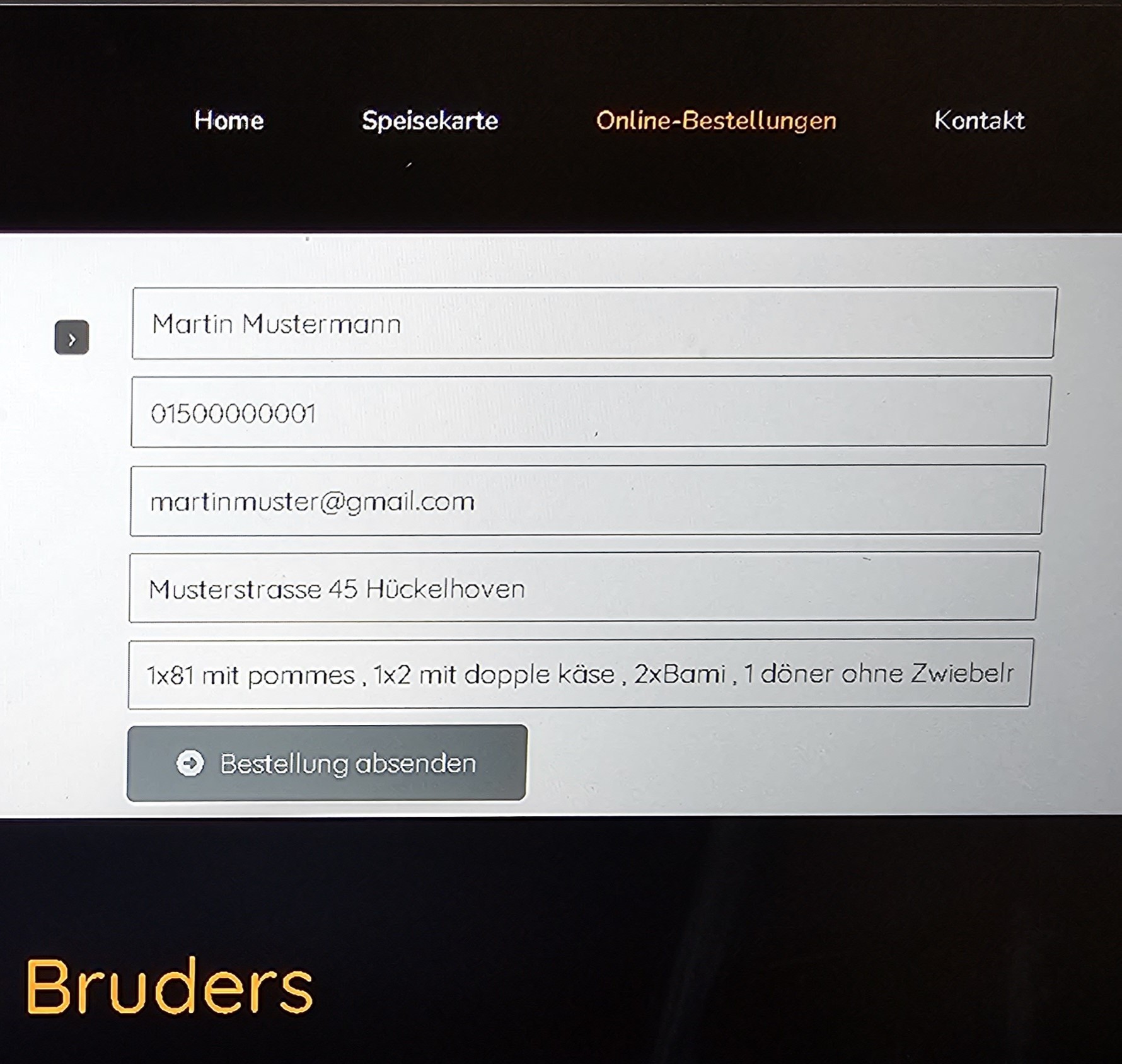 exemplu comanda online 1